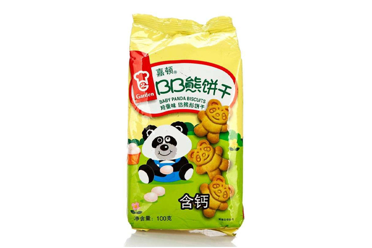 GARDEN BABY PANDA BISCUITS EGG FLAVOR 100G